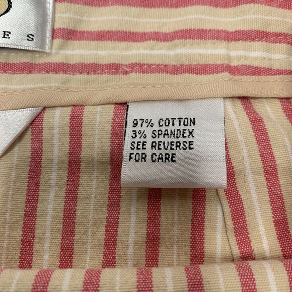 Vintage Talbots Skirt Size 2P Striped Knee Mini Length Stretch Sailor Buttons - Picture 6 of 10
